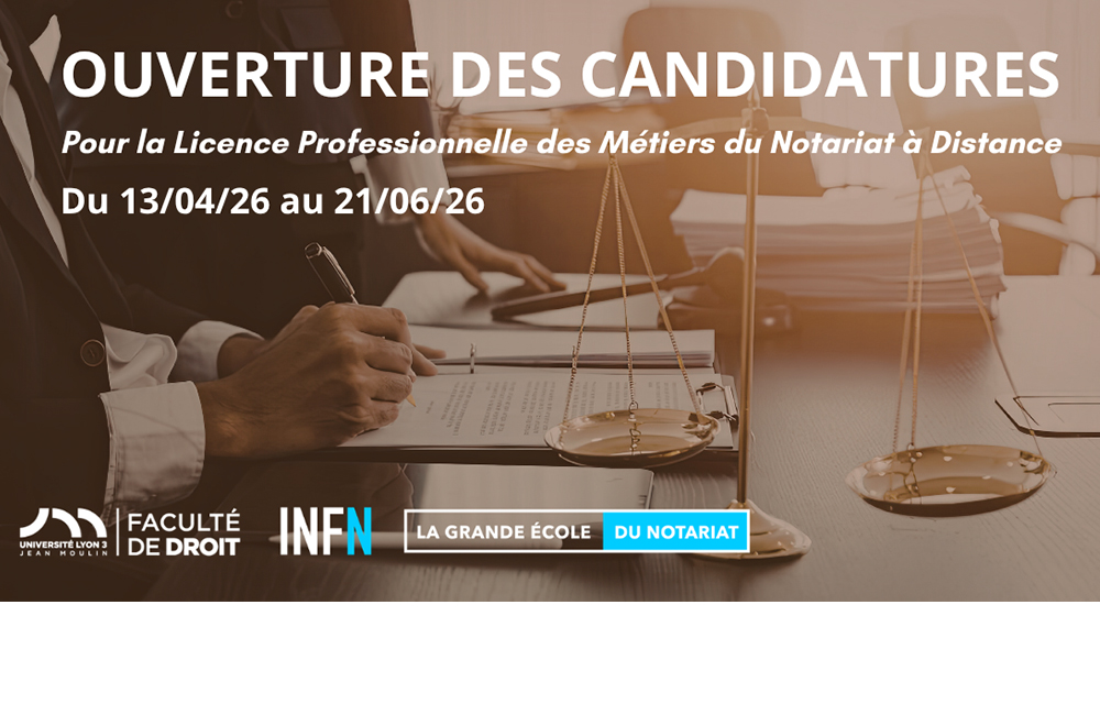 Licence Professionnelle des M��tiers du Notariat �� distance